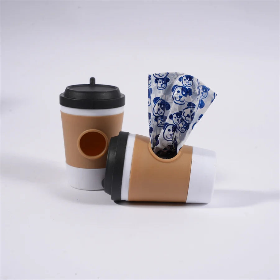 The Coffee Cup Poo Bag Holder – Clip-On Dispenser
