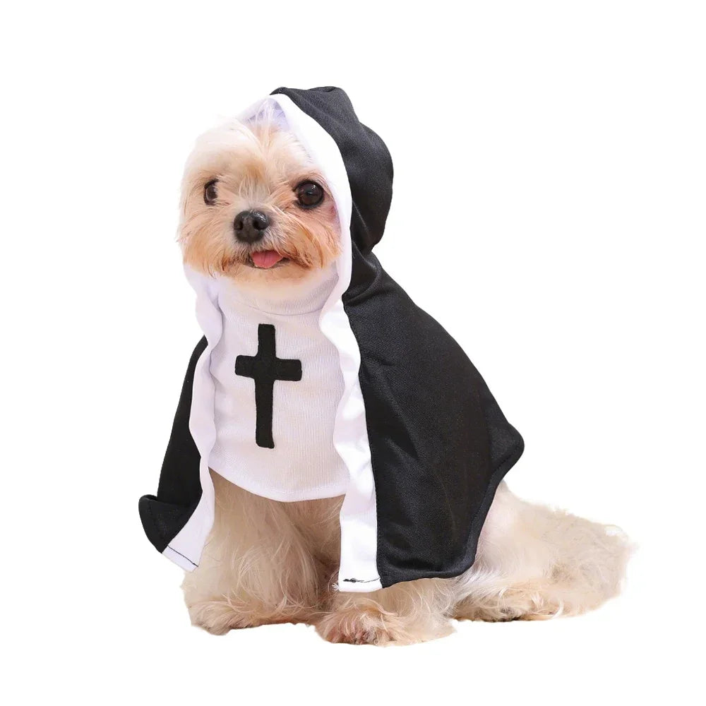 The Little Nun Halloween Costume – Hooded Dog & Cat Cloak
