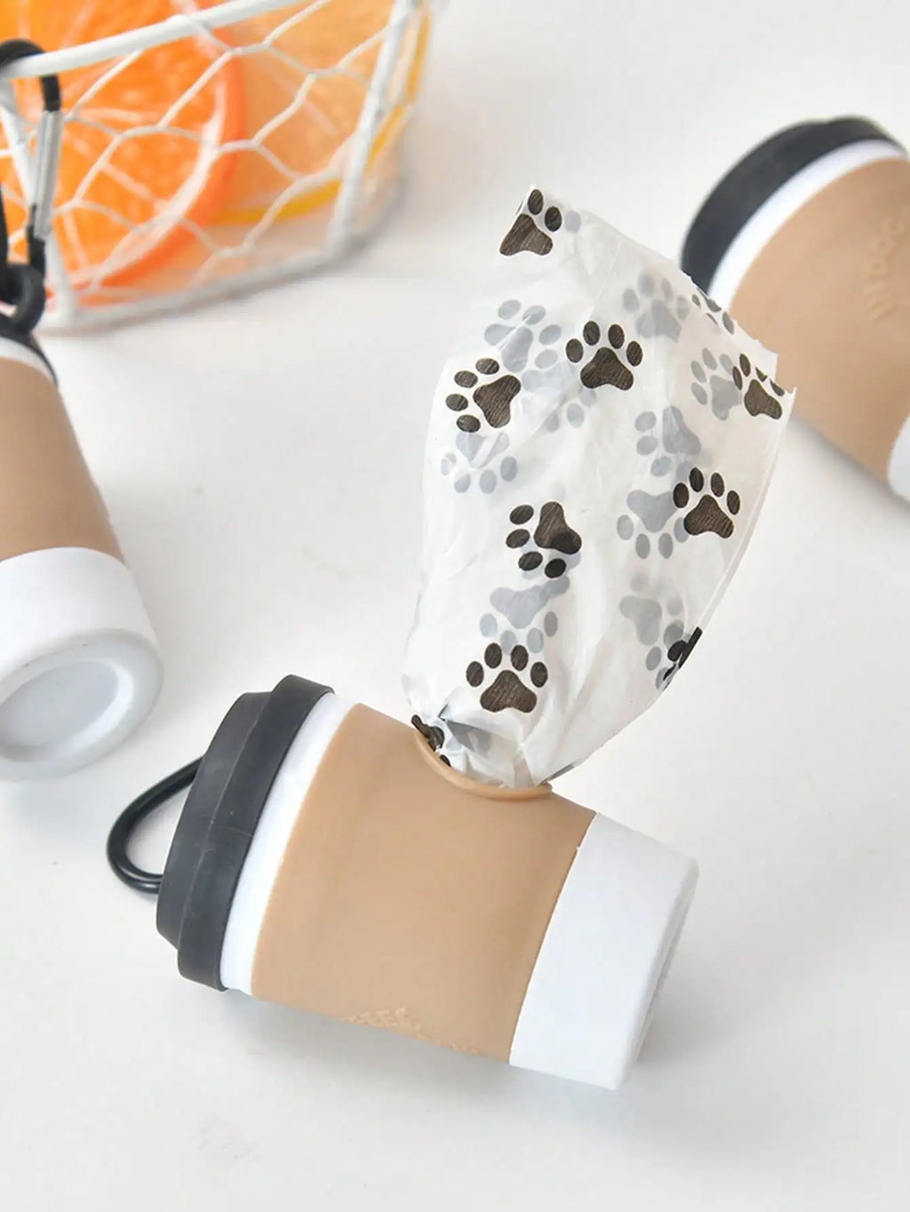 The Coffee Cup Poo Bag Holder – Clip-On Dispenser