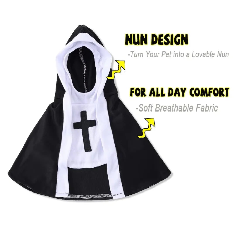 The Little Nun Halloween Costume – Hooded Dog & Cat Cloak