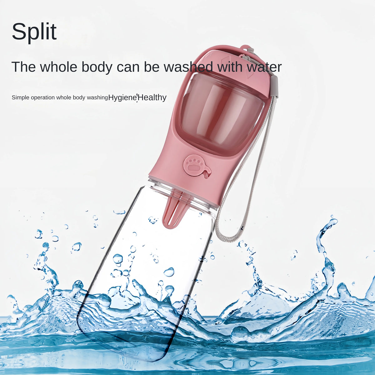 The Barkingham Water & Treat Bottle – 2-in-1 Travel Bottle