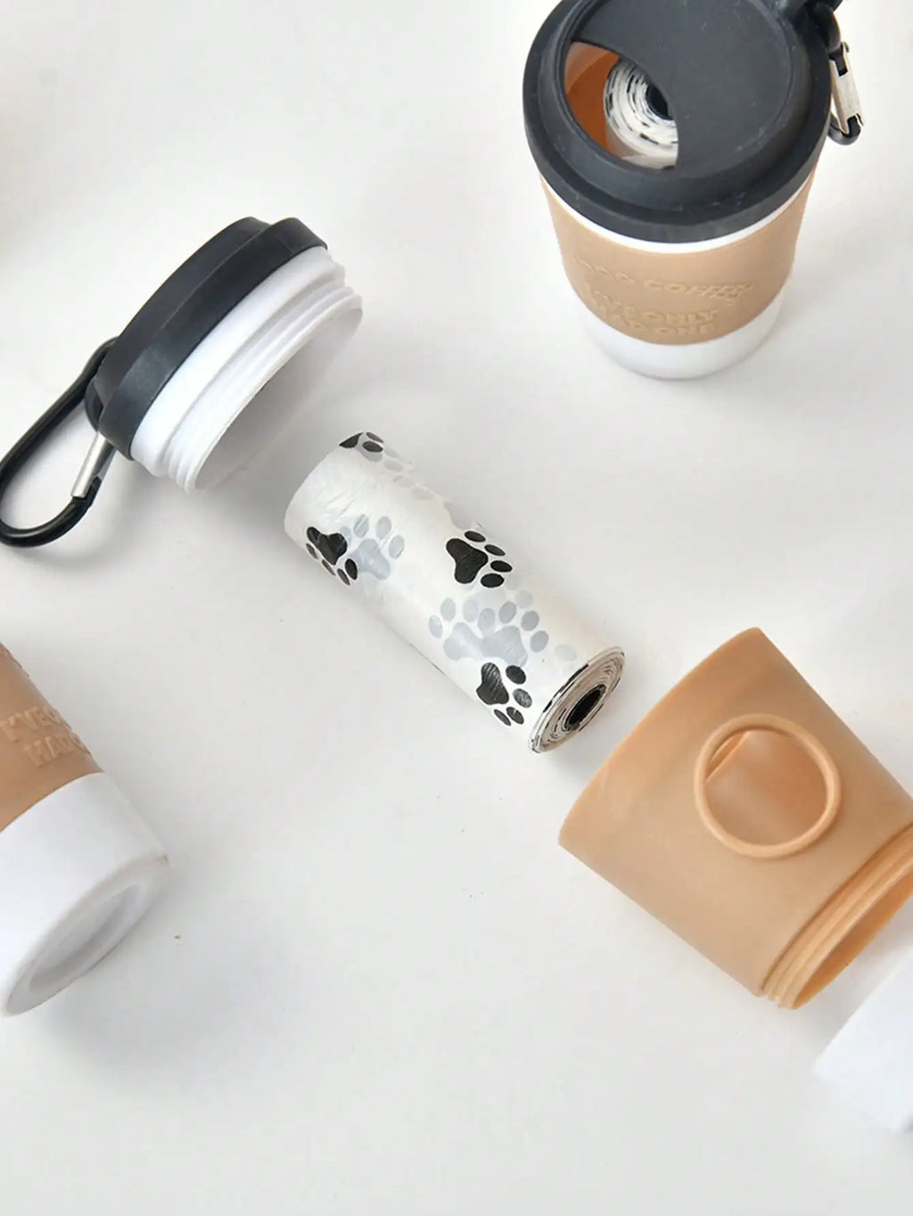 The Coffee Cup Poo Bag Holder – Clip-On Dispenser