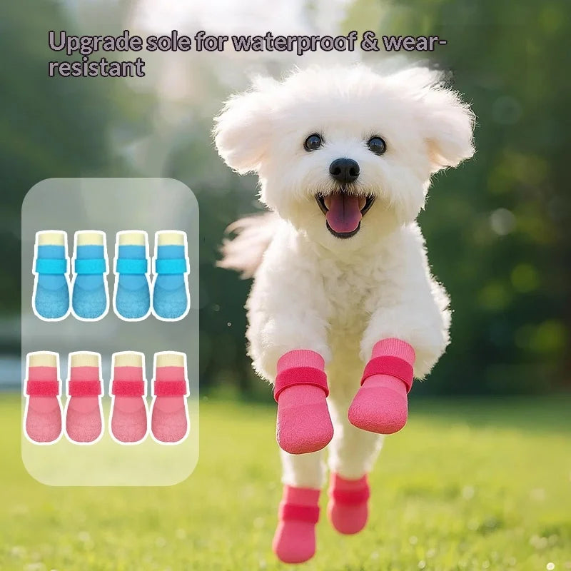 Waterproof Rain Booties for Small Dogs
