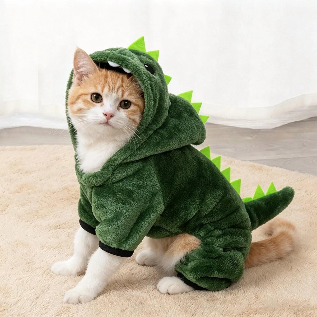 The Dino Dog Hoodie – Warm Fleece Halloween Costume