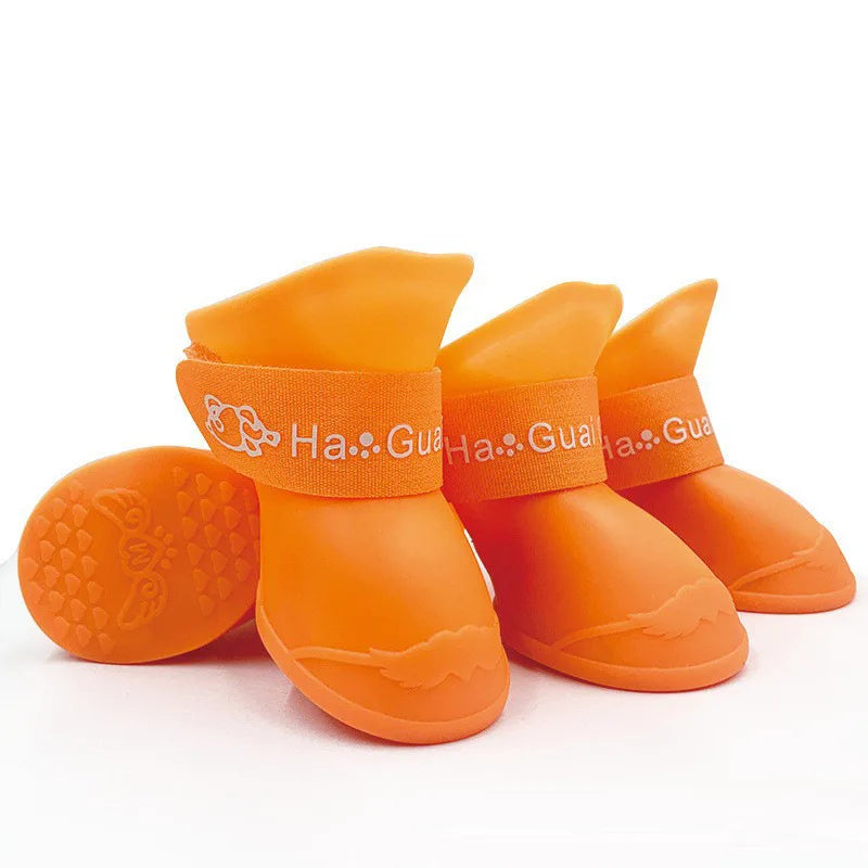 Waterproof Silicone Dog Rain Shoes