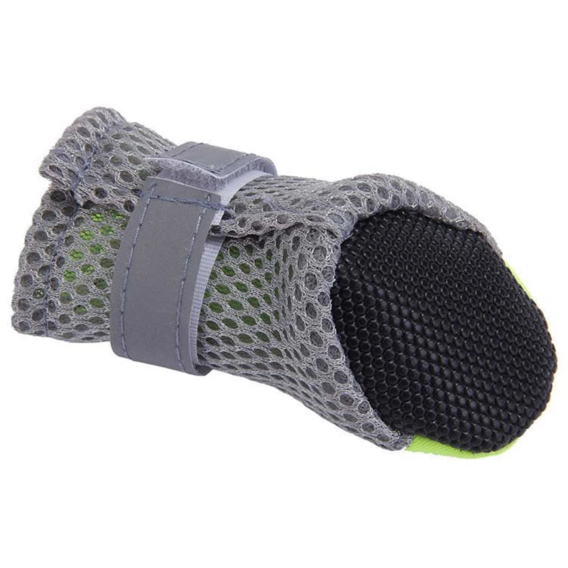 Breathable Summer Dog Shoes with Reflective Strip