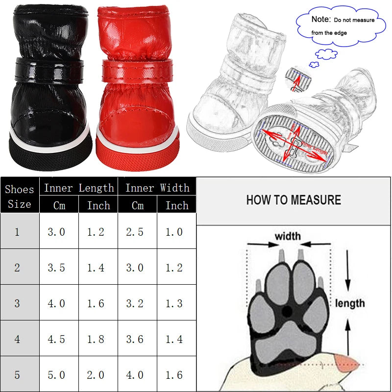 Waterproof Winter Dog Snow Boots