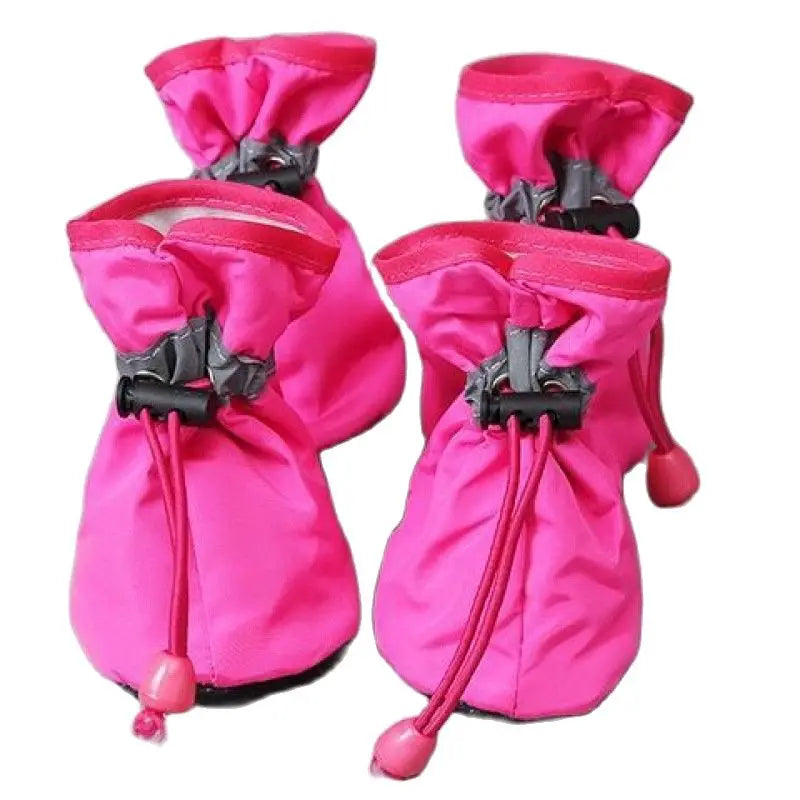 Waterproof Dog Rain Boots, Set of 4