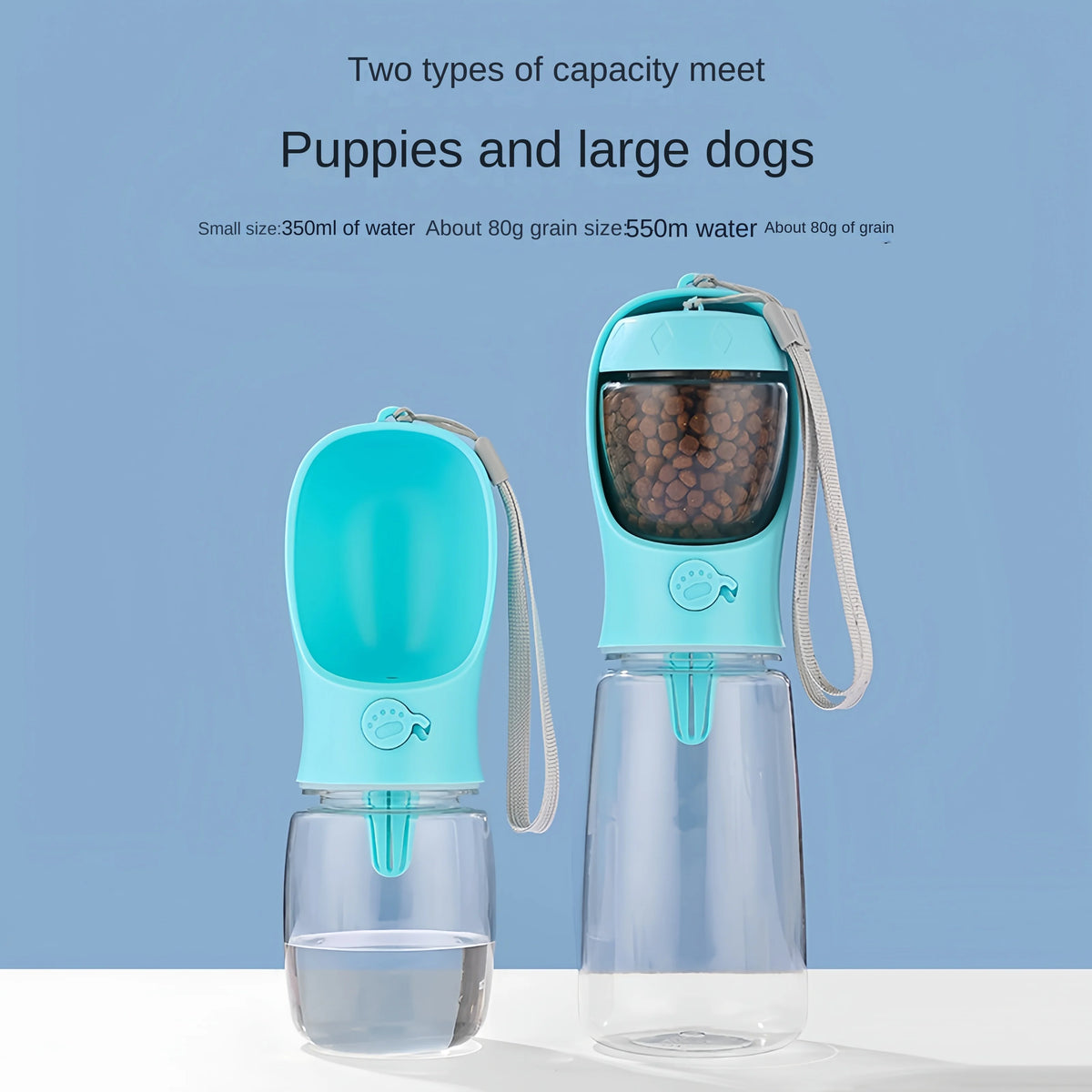 The Barkingham Water & Treat Bottle – 2-in-1 Travel Bottle