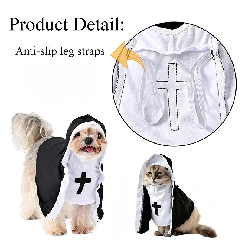 The Little Nun Halloween Costume – Hooded Dog & Cat Cloak