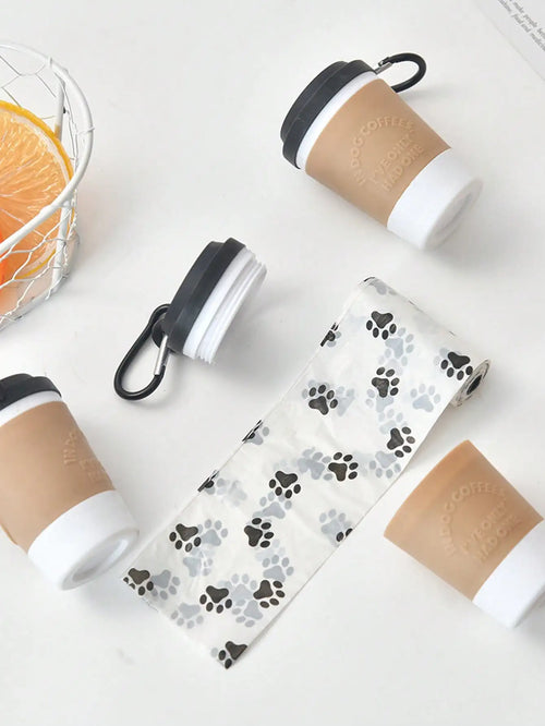 The Coffee Cup Poo Bag Holder – Clip-On Dispenser