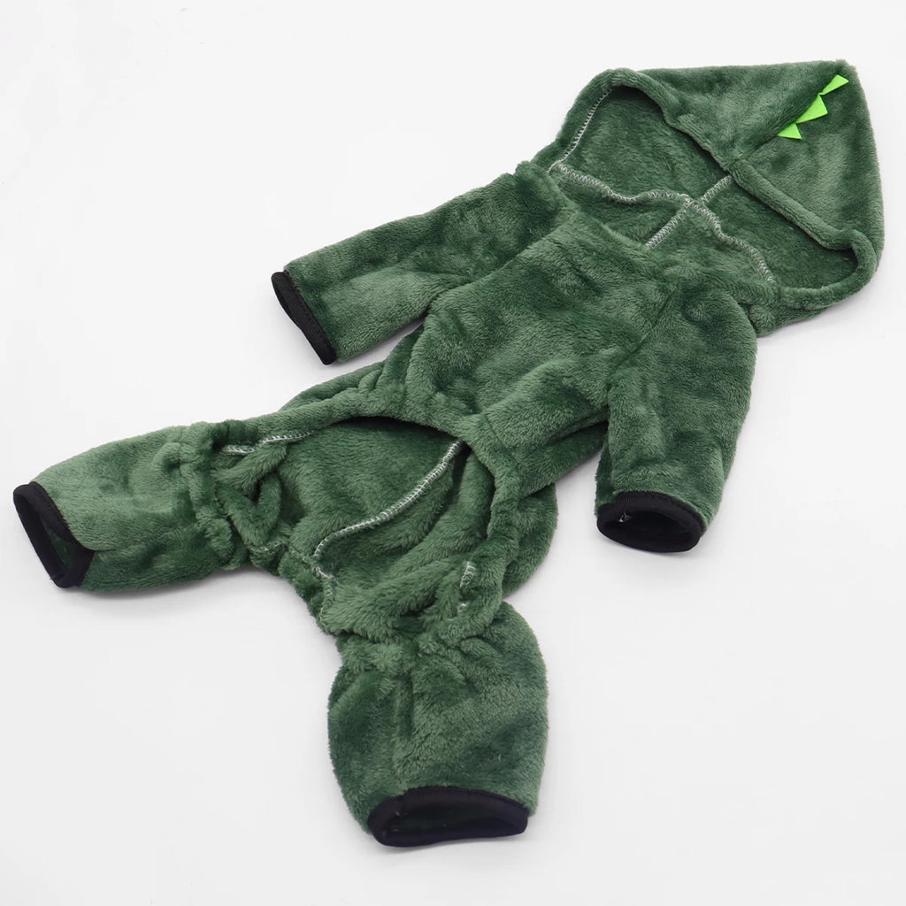 The Dino Dog Hoodie – Warm Fleece Halloween Costume