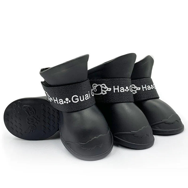 Waterproof Silicone Dog Rain Shoes
