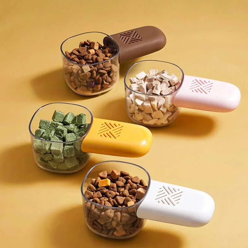 Pet Food Scoop with Measuring Cup