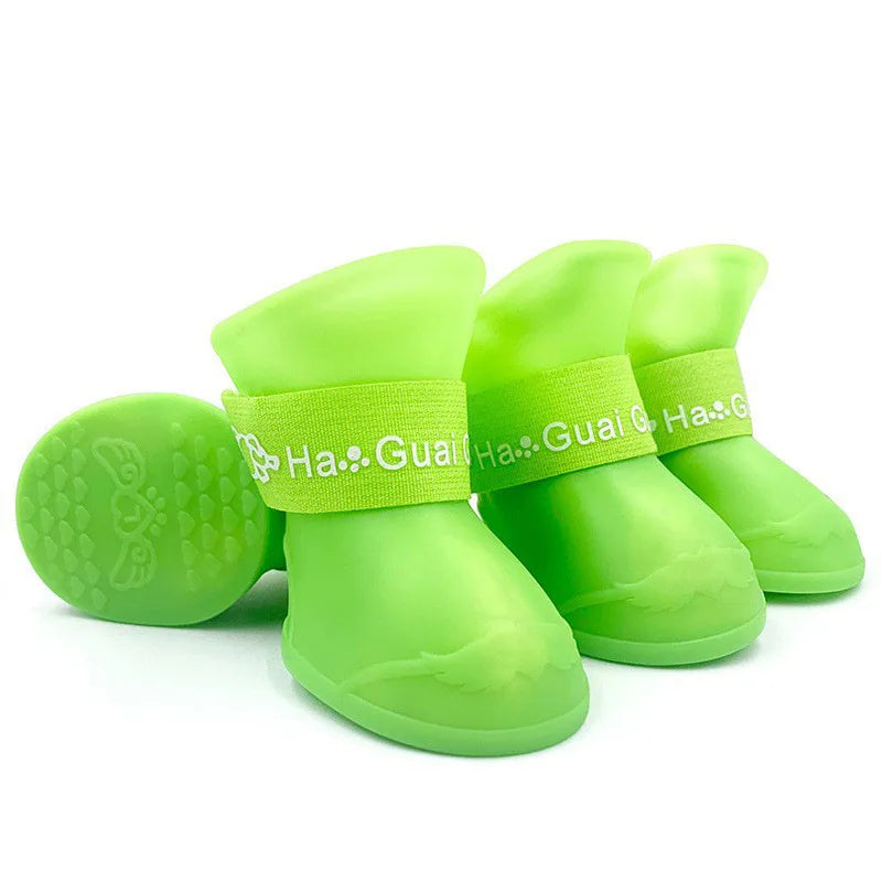 Waterproof Silicone Dog Rain Shoes