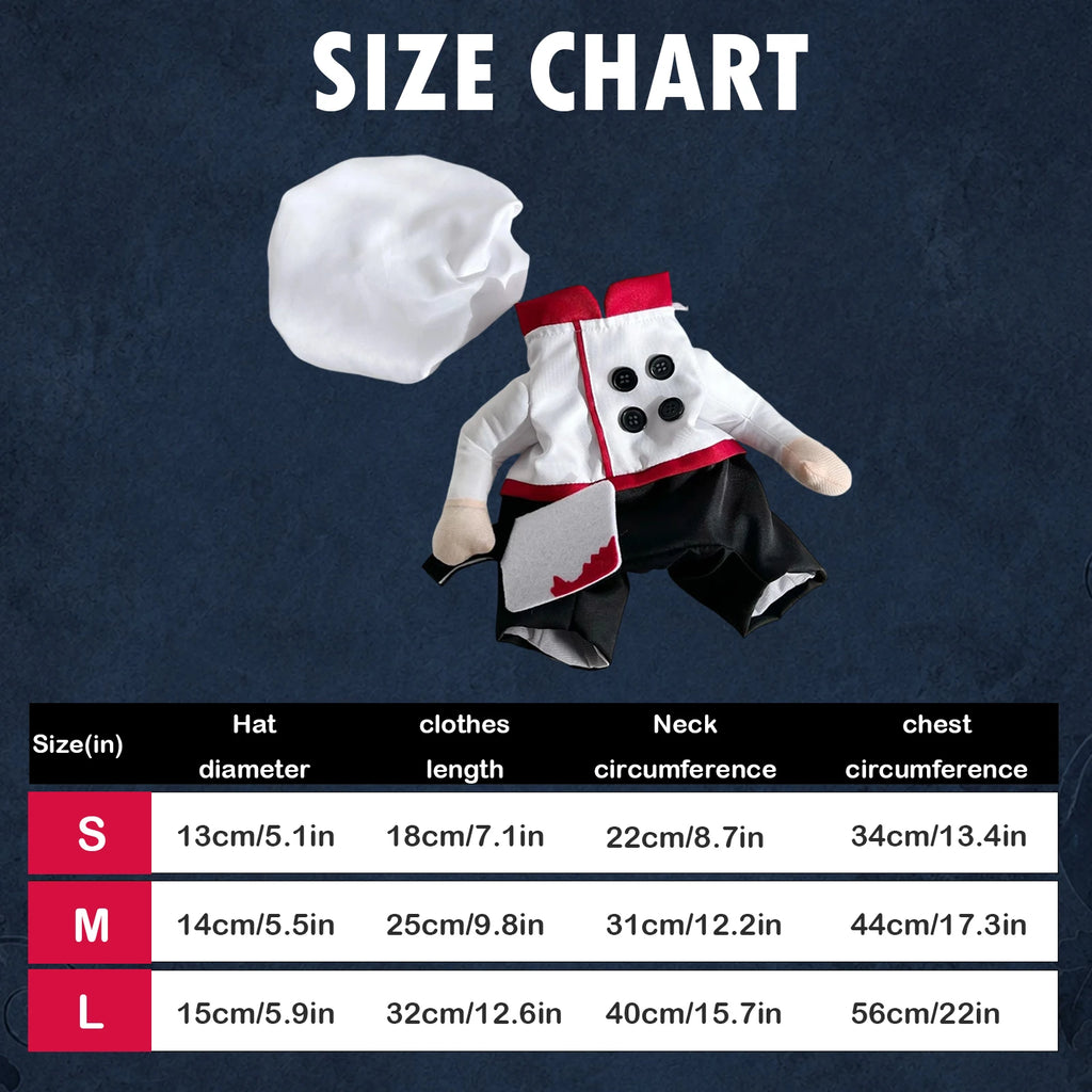The Little Chef Halloween Costume – Dog Outfit with Hat