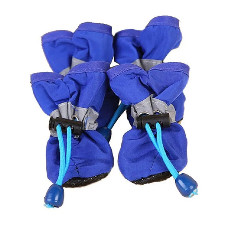 Waterproof Dog Rain Boots, Set of 4