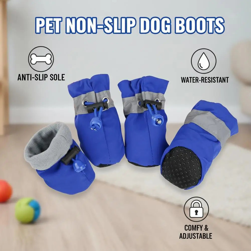 All-Season Mesh Dog Boots with Reflective Straps