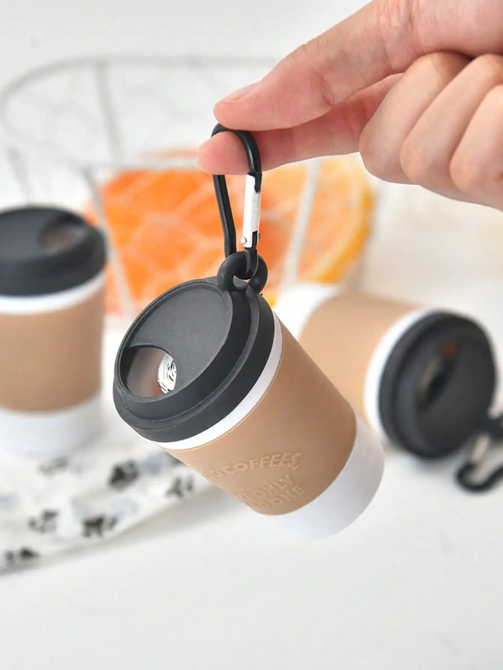 The Coffee Cup Poo Bag Holder – Clip-On Dispenser