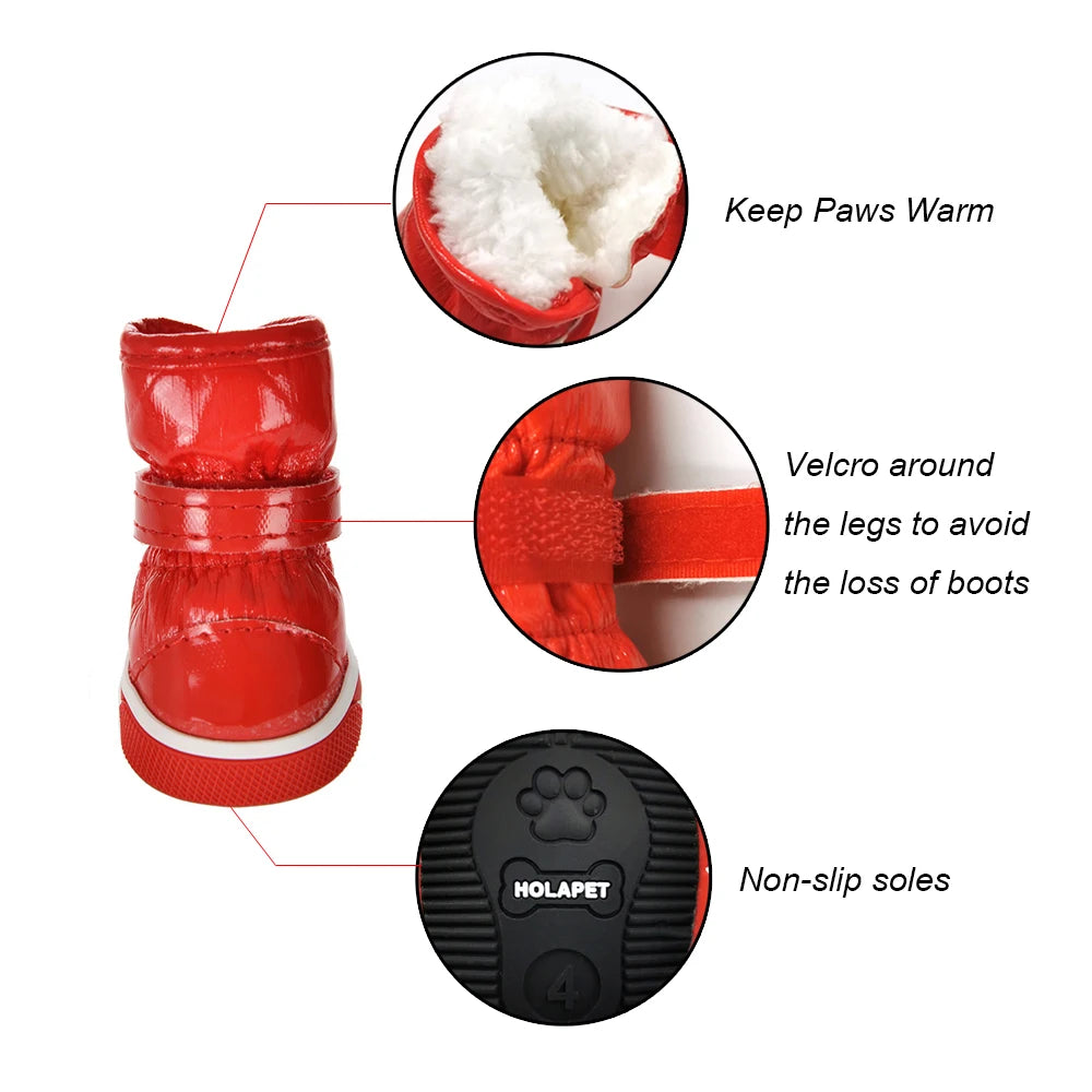 Waterproof Winter Dog Snow Boots