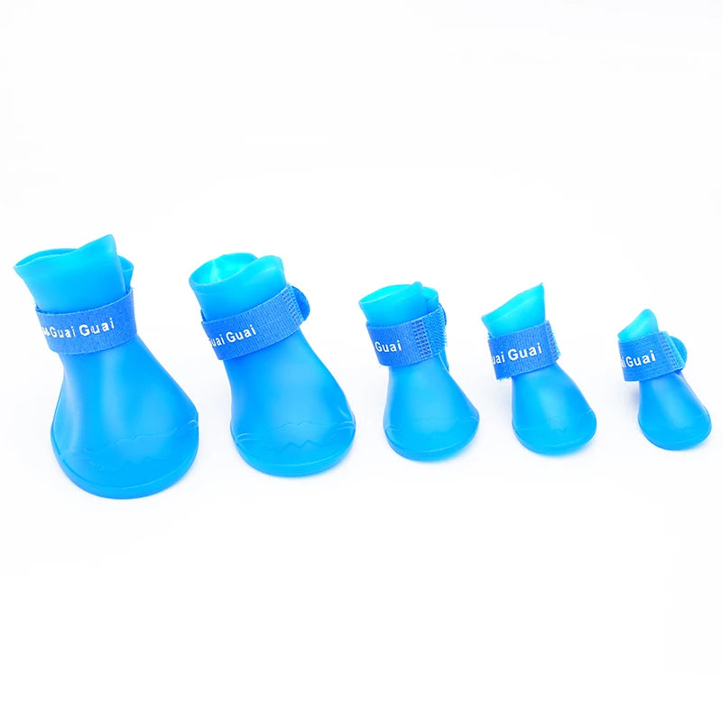 Waterproof Silicone Dog Rain Shoes